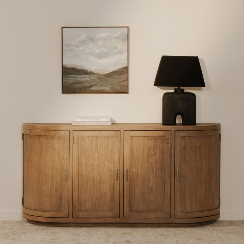 Nicola 71'' W Solid Wood Sideboard, Brown