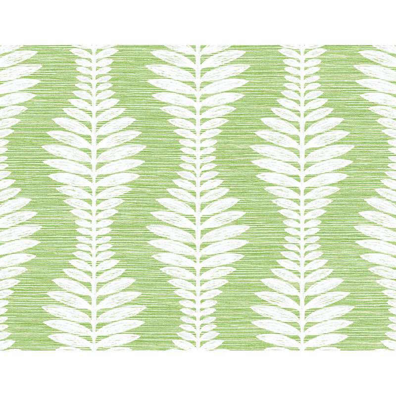 Vinyl Wallpaper Roll, Green/White
