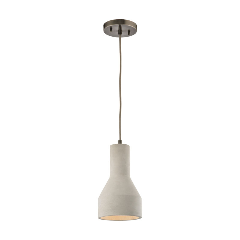 Mini-luminaire suspendu 1 lumière Urban Form 6 po - Nickel noir
