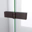 DreamLine Aqua-Q F 32 po x P 32 po x H 74 3/4 po sans cadre porte de douche en bronze huilé avec base de douche blanche-64323342-89069385-132212711