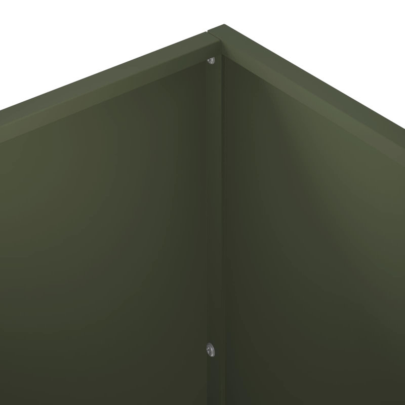 Planter, 75cm H x 50cm W x 50cm D, Olive Green, 1