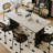 Isais Solid Wood Base Dining Table-58973123
