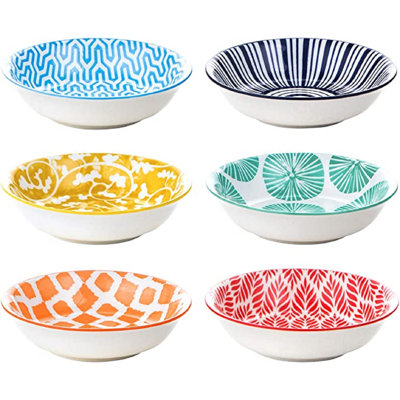 Ceramic Dipping Bowls, 2.5oz Mini Bowls Soy Sauce Dish, Dip Bowls, Appetizer Side Dishes For Sushi,sauce, Party, Pinch Bowls Pack Of 6(assorted Colors)