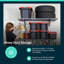 118.1cm W Steel Wall Mounted Shelving Unit