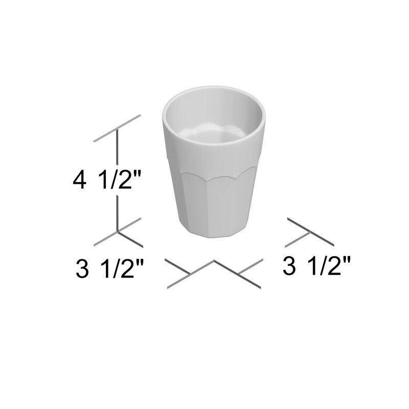 Arsal 12oz. Acrylic Drinking Glass Set