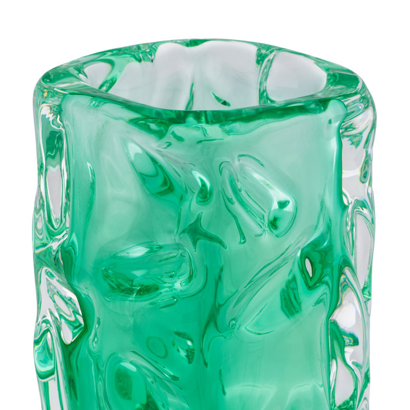 Vase Avoir Turquoise Green Glass