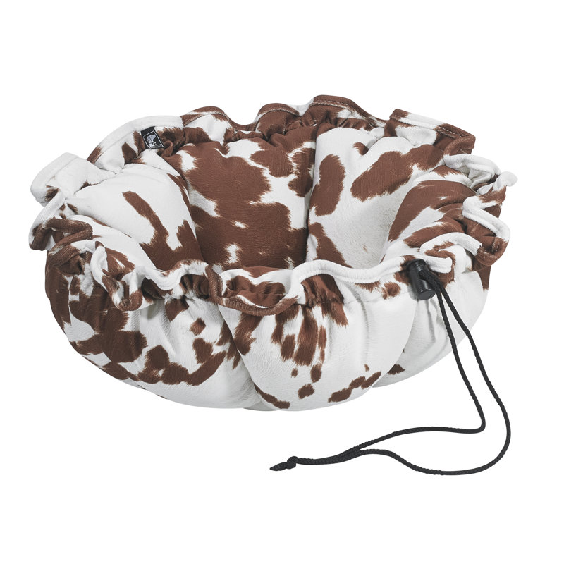 Animal Print Polyester Pet Bed, Small (24" W x 24" D x 1" H)