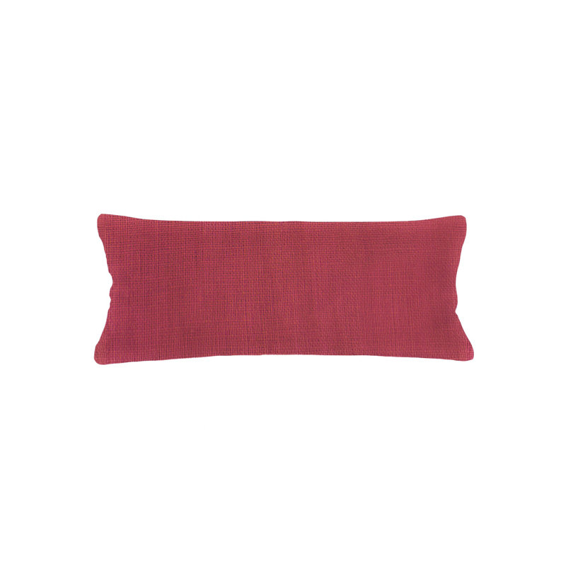 Oreiller en lin So So So, Rouge, Housse de coussin seulement - sans coussin, H 14 po x l 40 po