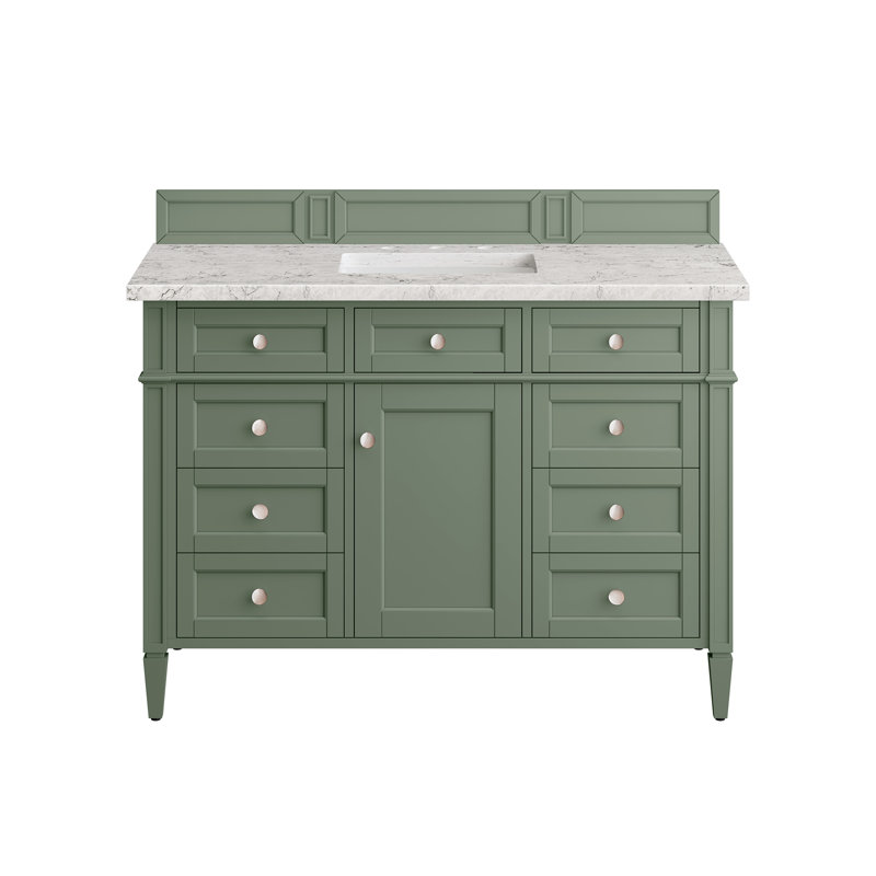 Brittany 48'' W Single Vanity, Eternal Jasmine Pearl, Smokey Celadon