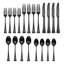 Portola Satin Black 20-Piece Flatware Set