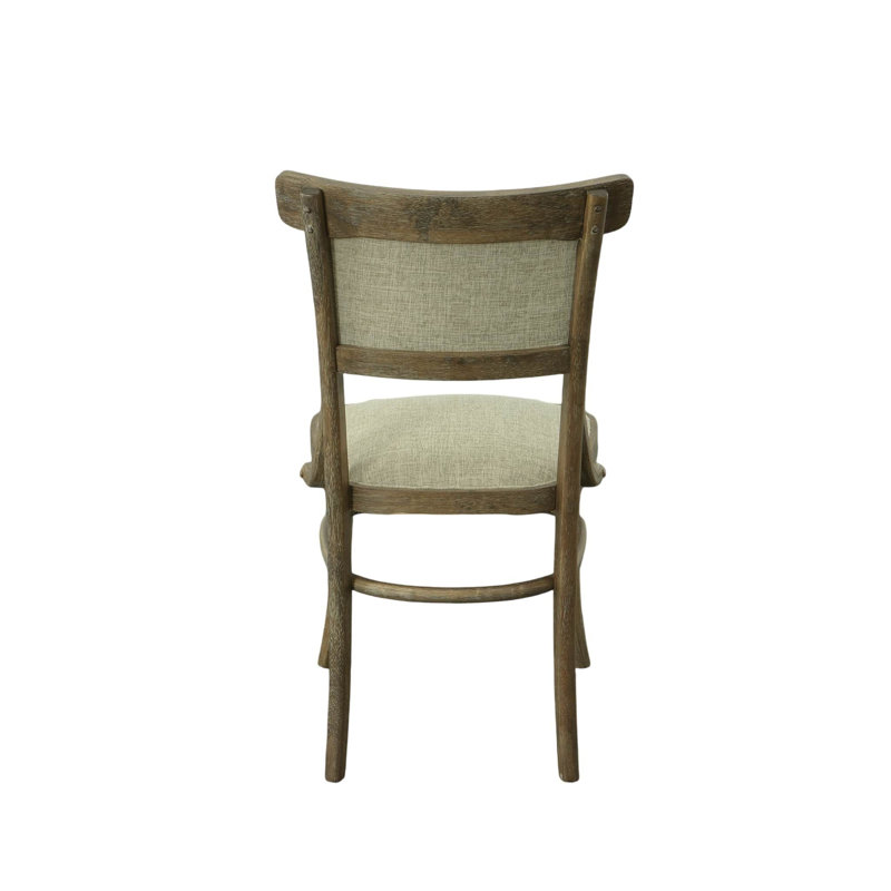 Diana Dining Table With 4 Dining Chairs, Vintage Walnut, Peppered Linen/Vintage Walnut