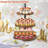 Cupcake Stand, 3 Tier Large Cupcake Stand For 50 Cupcakes Rustic Dessert Table Display Set Wood Cupcake Tower Cake Stand Tiered Tray