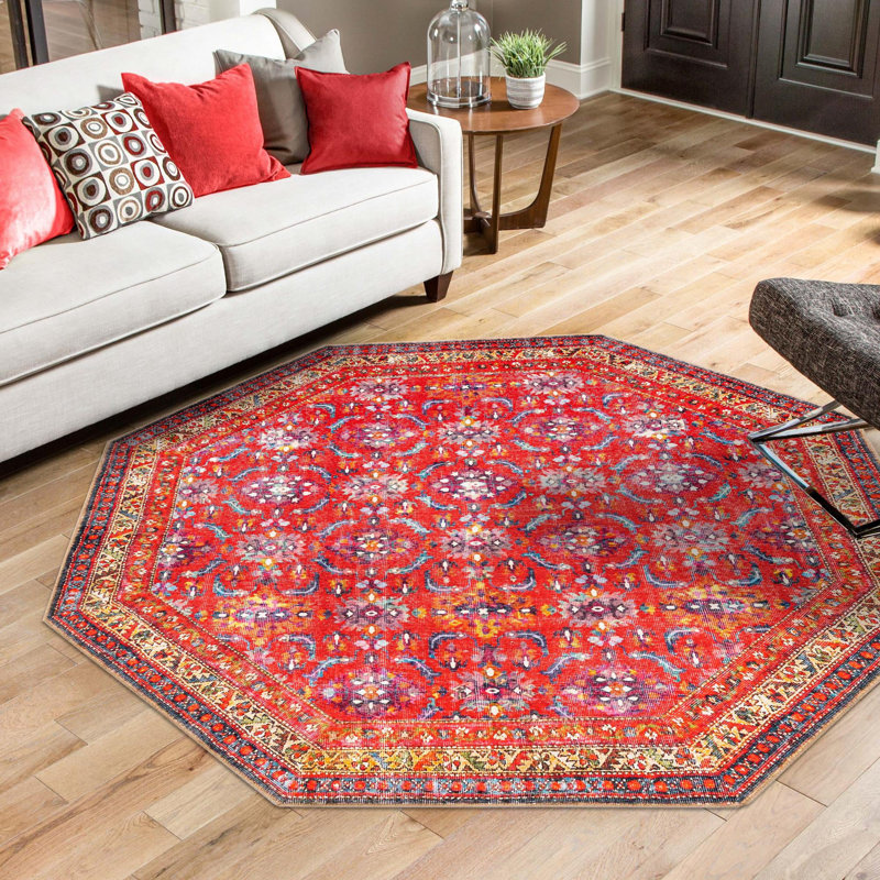 Oppie Oriental Indoor Rug, Octagon 7'6"