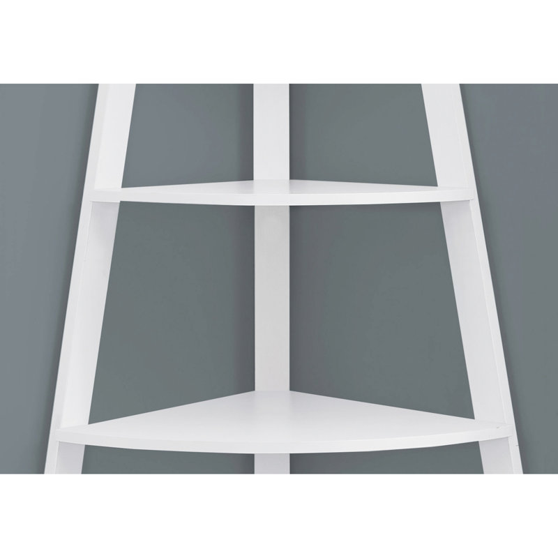 Bibliothèque blanche H 60 "dans le couloir - moderne avec tablette fixe