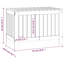 Natur Pur Bennett 76cm W Pine Solid Wood Deck Box-119443736