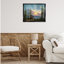 «Western Cowboy with Tall Cacti Gray», art mural encadré par Jack-1378328979-1378497664