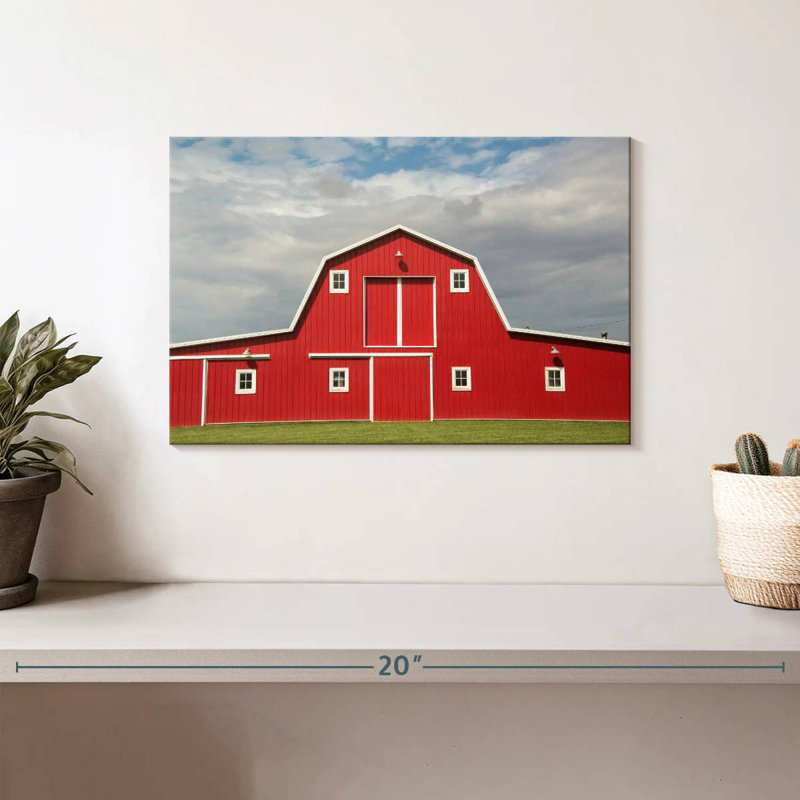 Freshly Painted Barn, 8" H x 12" W