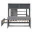 Lit mezzanine avec lit autonome, tablettes, bureau et garde-robe-267205006-267205007