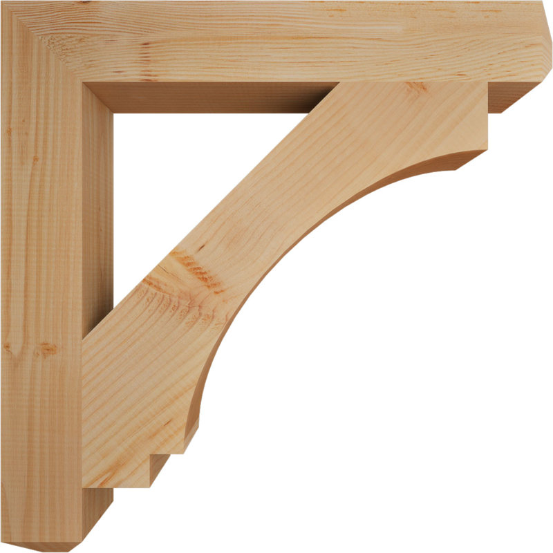 Support l 3 1/2 po x P 18 po x H 26 po Imperial Craftsman, H 18 po x l 3,5 po x P 26 po, Douglas (lisse)