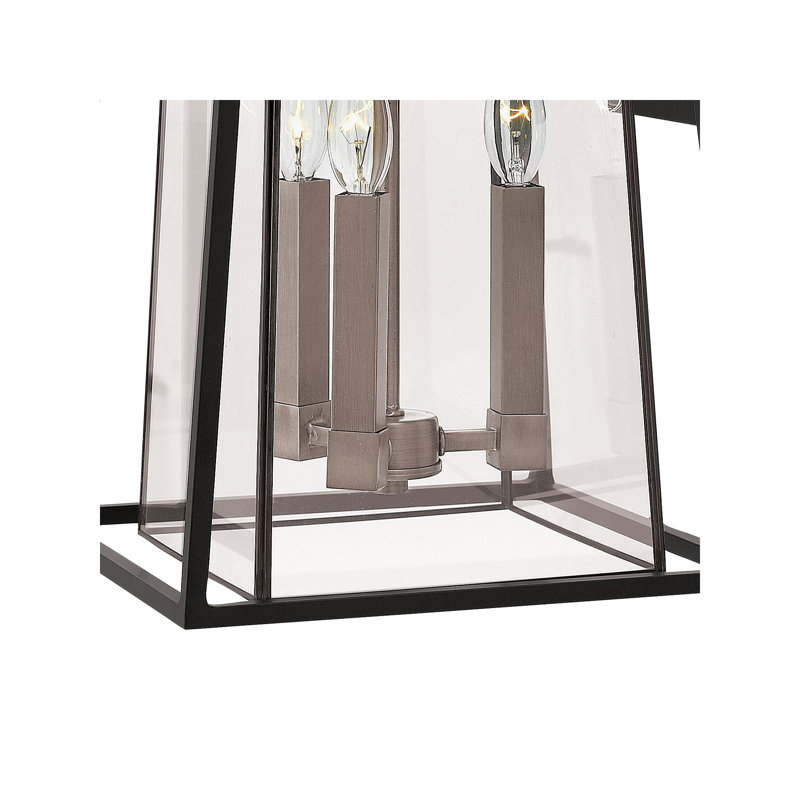 Walker 17.5" Three-Light Aluminum Outdoor Wall Mount Lantern