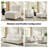 Shalon 84" Modern Modular Chenille 3-Piece Channel Tufted Sofa-540719194