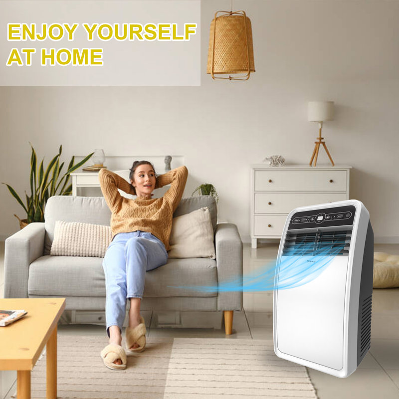Shinco 8,000 BTU White Portable Air Conditioner with Remote