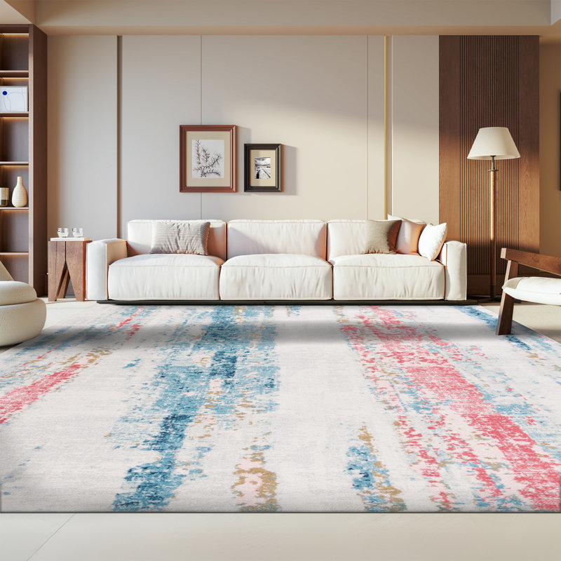 Asael Performance Abstract Rug, Rectangle 8' x 10'