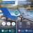 Kozyard Outdoor Foldable Lounge Chair, Aluminum Frame Patio Lounger with 5-Position Adjustable Backrest, Breathable Textilene Fabric, Assemble-Free, Reclining Full-Flat Poolside(Blue)-1829500593