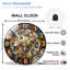 Horloge murale décorative Mosaic Art pour la maison et le bureau - Horloge murale 12 po