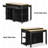 47.2'' Kitchen Island With Extendable Dining Table-708397881