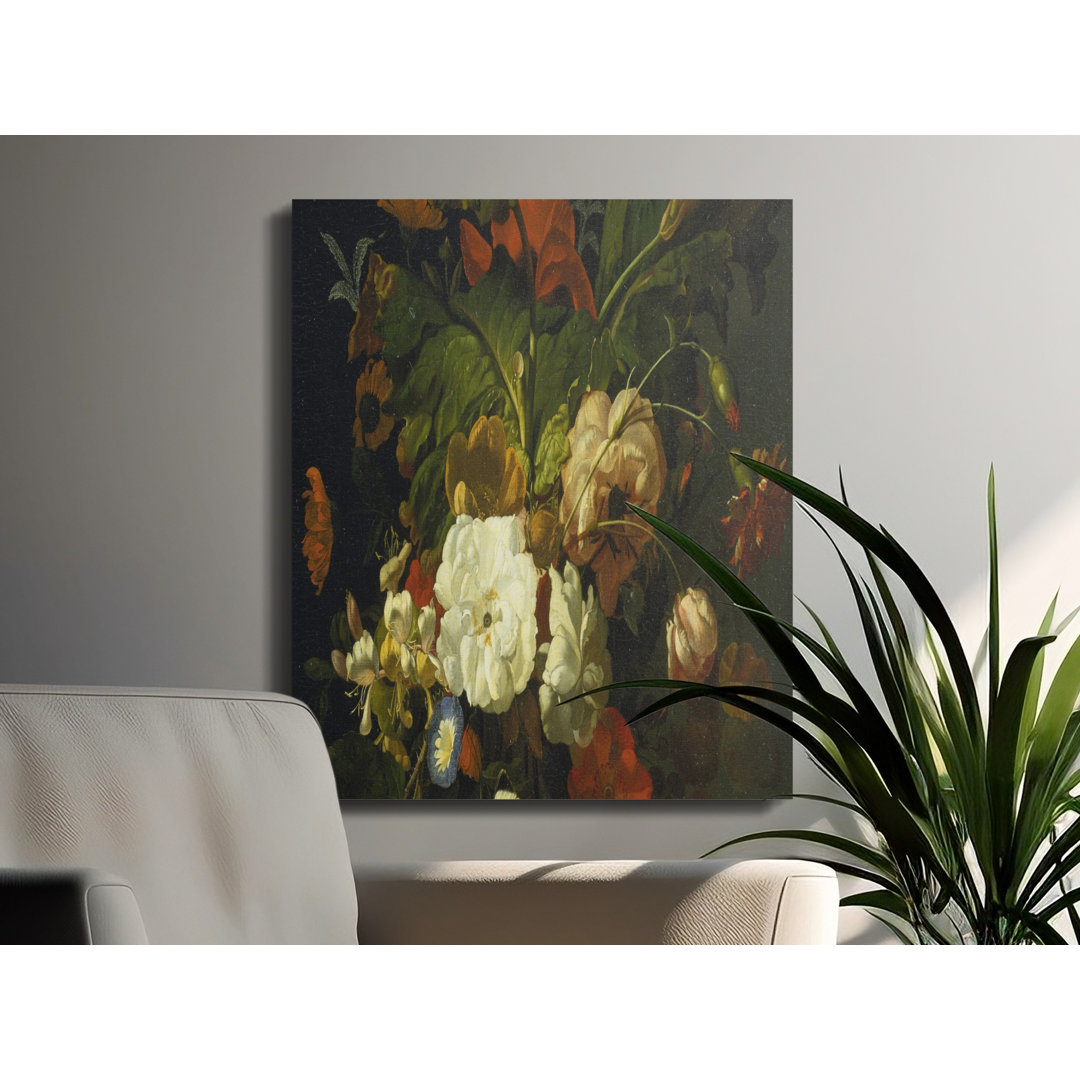 Floral Still Life Canvas Wall Art, Dutch Masters Style, Gallery Wrapped, Ready to Hang, Archival Quality, Vintage Flowers