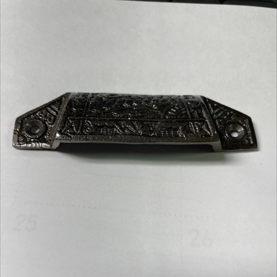 (5 Pack) 3-1/2 inch Eastlake Victorian Style Bin Pull Cast Iron