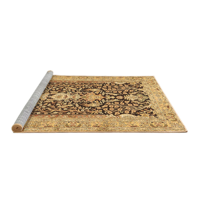 Lynet Washable Oriental Indoor Rug, Square 5'