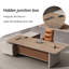 Bureau de direction haut de gamme en L 94,49 po-130093445
