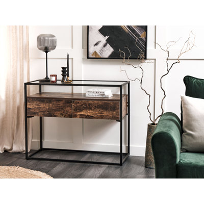 Chewton 100cm Glass Top Console Table