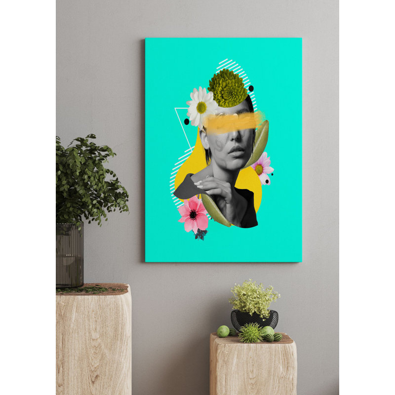 Peinture décorative sur toile, H 39,4 po x l 27,6 po