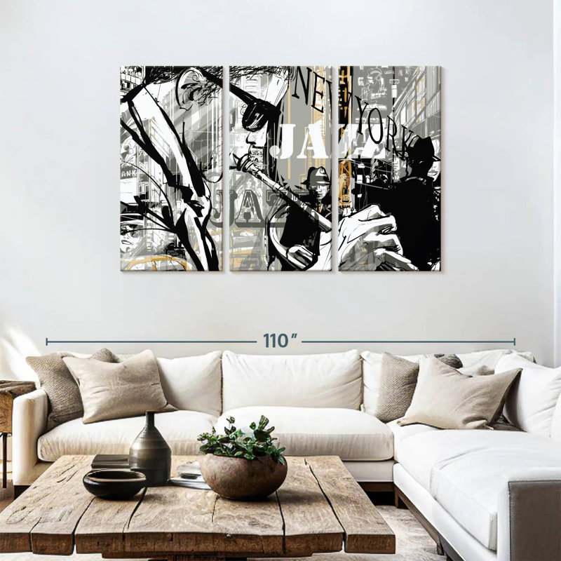Abarca New York Jazz, 48" H x 74" W