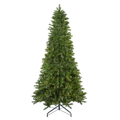 Slim 9' Pre-Lit Pine Christmas Tree