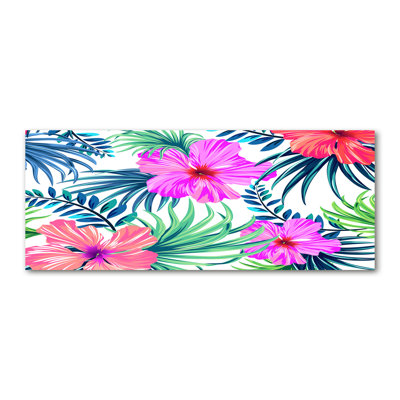 Hawaiian Flowers - Wrapped Canvas Print