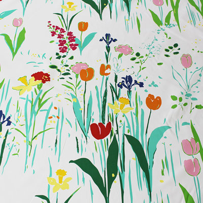 Tissu 100% coton Belle Jardin Guermantes