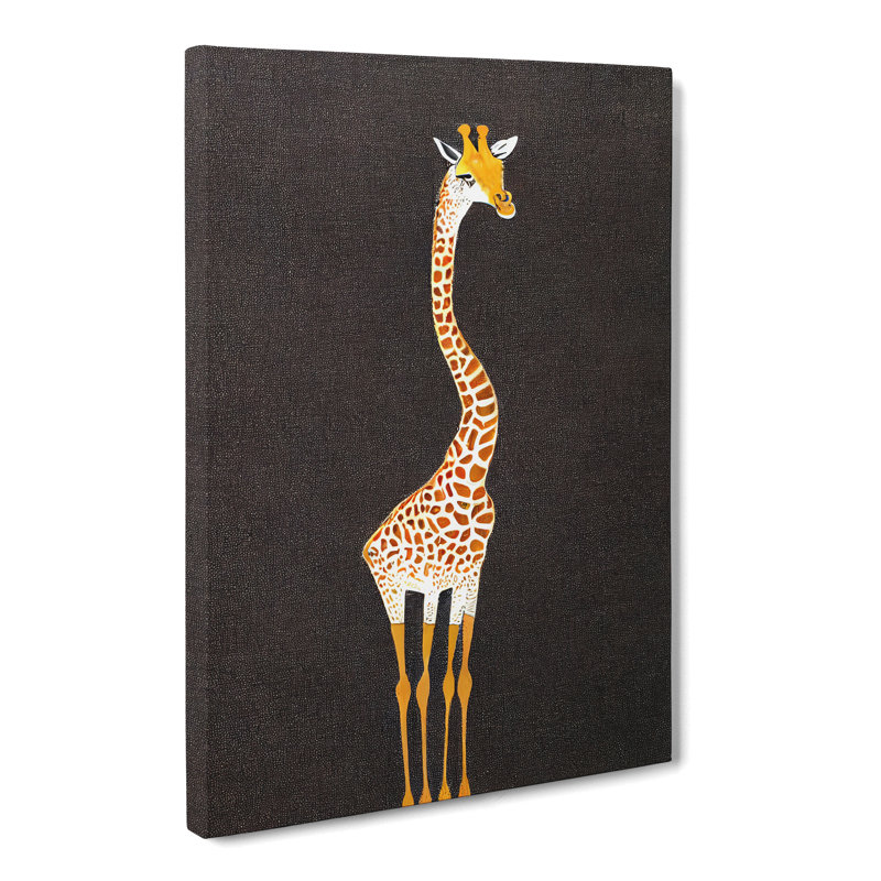 Giraffe Stippling - Wrapped Canvas, 76cm H x 50cm W x 3cm D