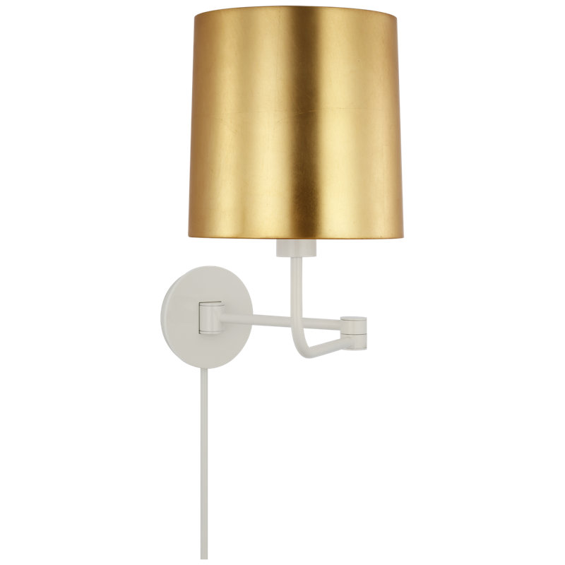York 1 - Light Armed Sconce, China White