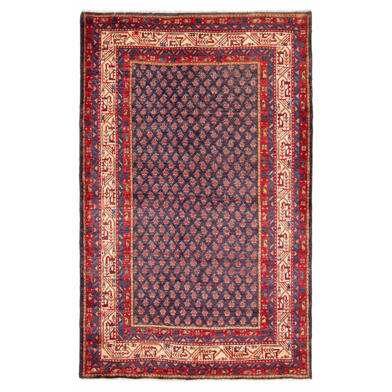 Tapis unique bleu marine 4 pi 3 po x 6 pi 9 po Andelz