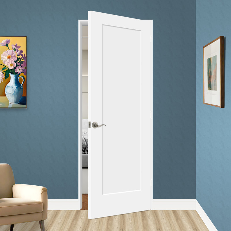 Dalle de porte intérieure en bois pré-percé 80 po, Oui, 30 po x 80 po