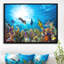 « corail en corail avec poissons », photo encadrée sur toile-26663839
