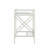 Jordynne Glass Top Metal Base Writing Desk