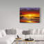 Fikes «Sunset Landscape», reproduction de peinture à l'huile sur toile tendue-25326386
