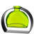 Rounded Arch Recycled Glass Bud Vase & Arched Metal Stand, 6 oz Capacity, Lime Green-1887184358