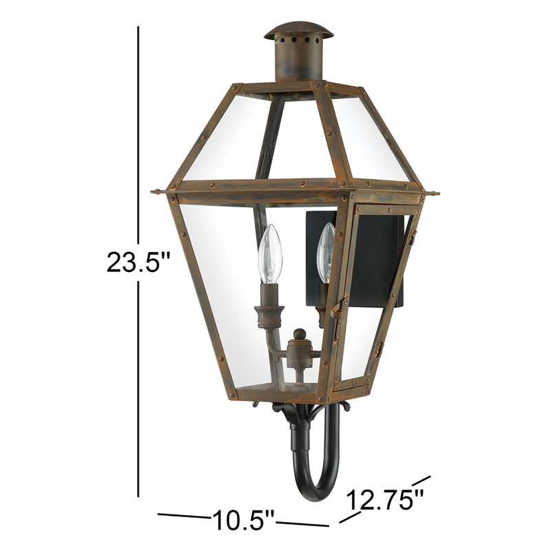 Angecourt Copper Wall Light