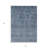 3' X 5' Blue And Ivory Floral Washable Indoor Outdoor Area Rug